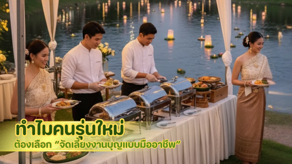 บริการจัดเลี้ยงพระและงานบุญวันลอยกระทง ครบวงจร สำหรับคนรุ่นใหม่