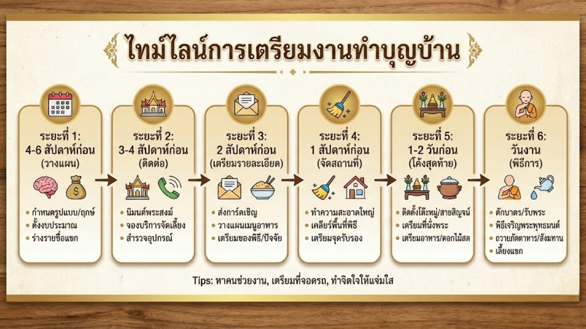 Timeline การเตรียมงาน